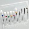 30Pcs Safety Professional Rotary Burrs Polish Nail File Bit for Acrylic Nails Gel Cuticle Remover Electric Manicure