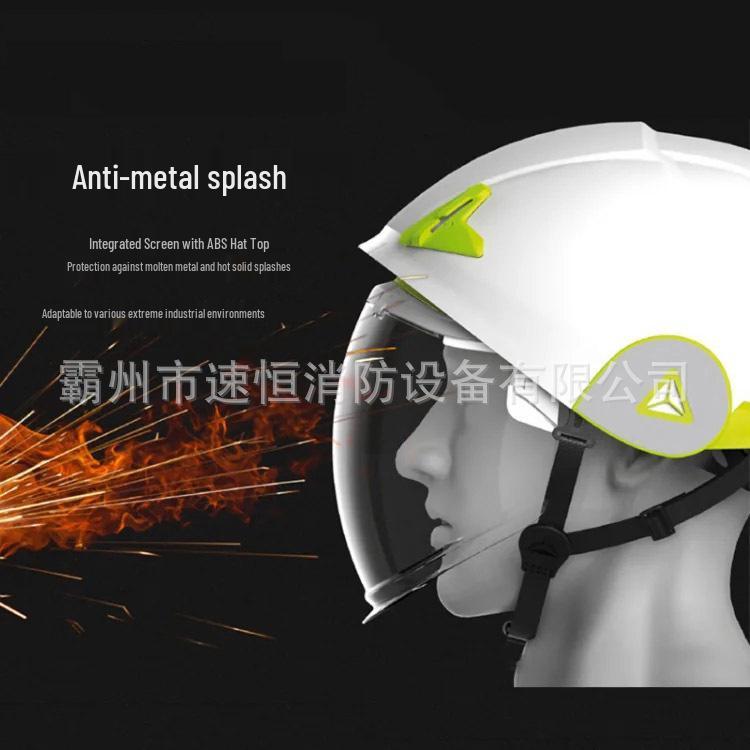 Multi-Functional Safety Helmet with Arc Flash Protection, ABS Anti-Molten Metal Splatter, and Double-Shell Insulation