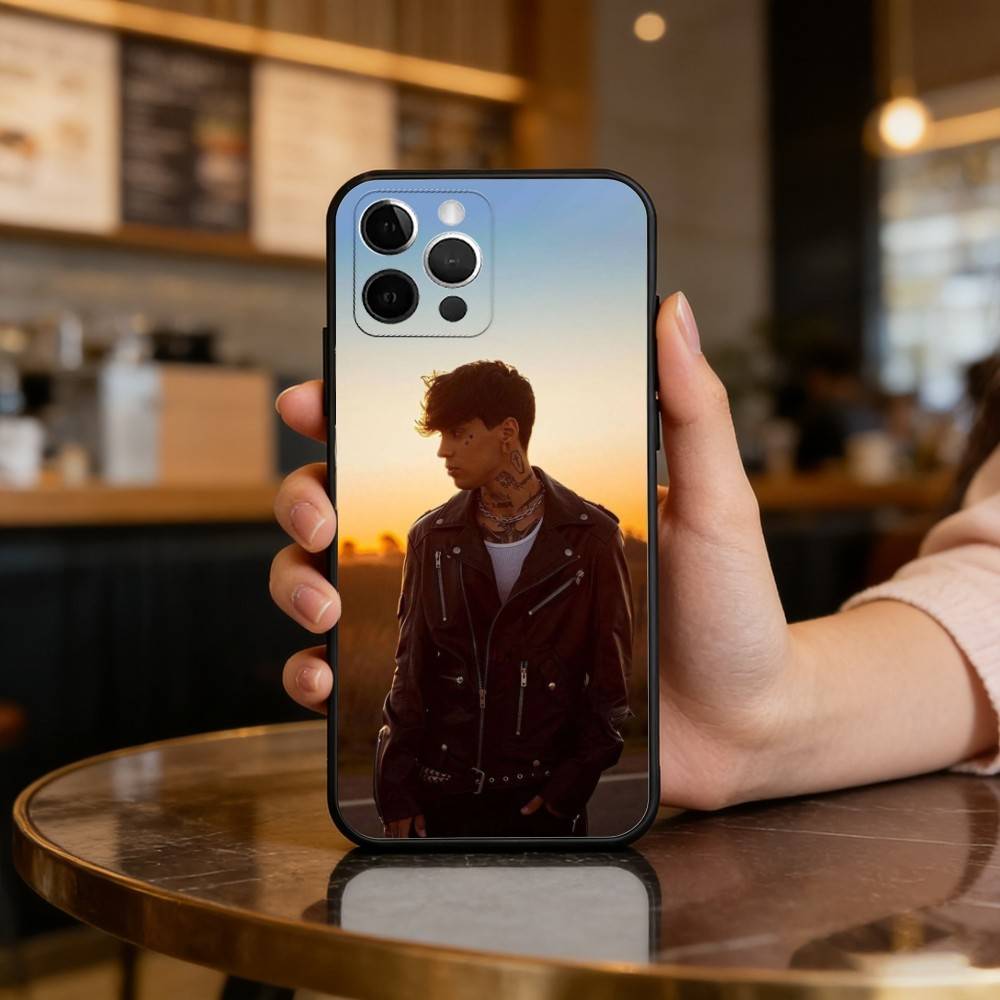 C.R.O Crocraxker Rapper Phone Case For iPhone 17,16,15,14,13,12,11 Plus,Pro Max,Soft Silicone Black Cover