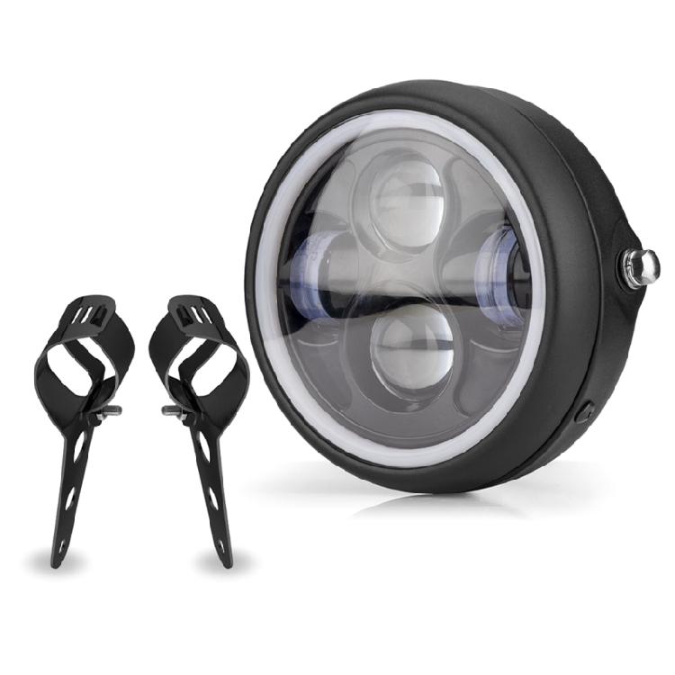 6,5" Motorrad LED Runder Scheinwerfer Fern-/Abblendlicht Zusatzscheinwerfer Lampe