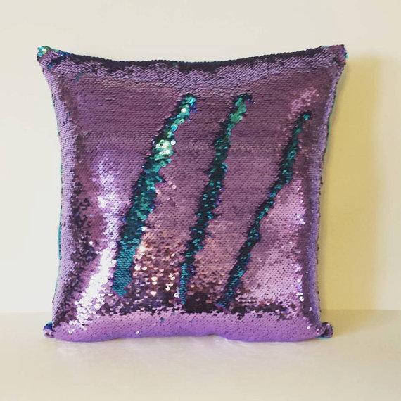 Glitter Pillowcase With Sequins Cotton And Suede For Sofa Bed Decor