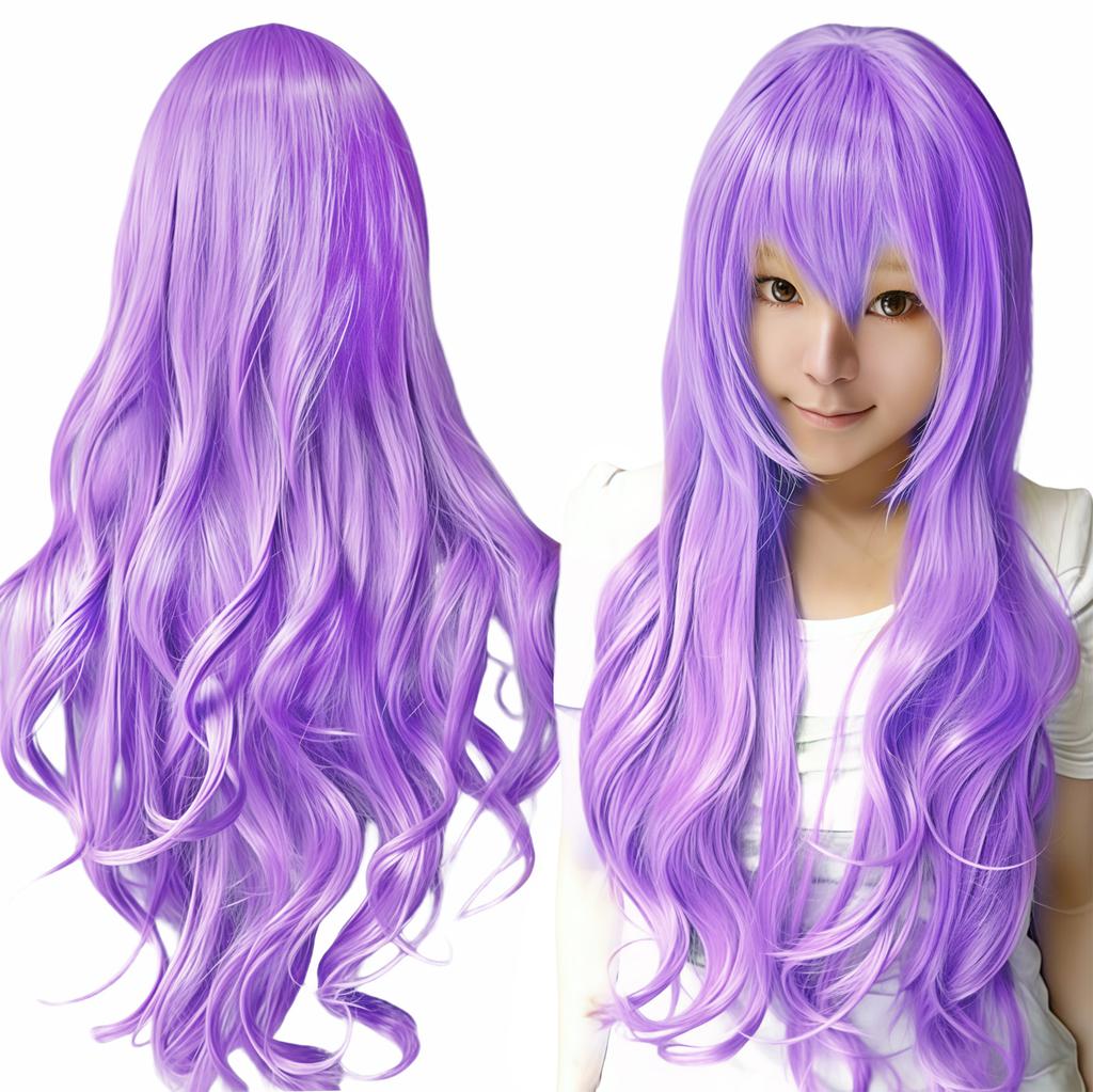Synthetic Hair Forest Green Lolita Cosplay Wig Curly Sailor Pluto Anime Wigs Tsuyu Asui Halloween Costume Wig for Girl