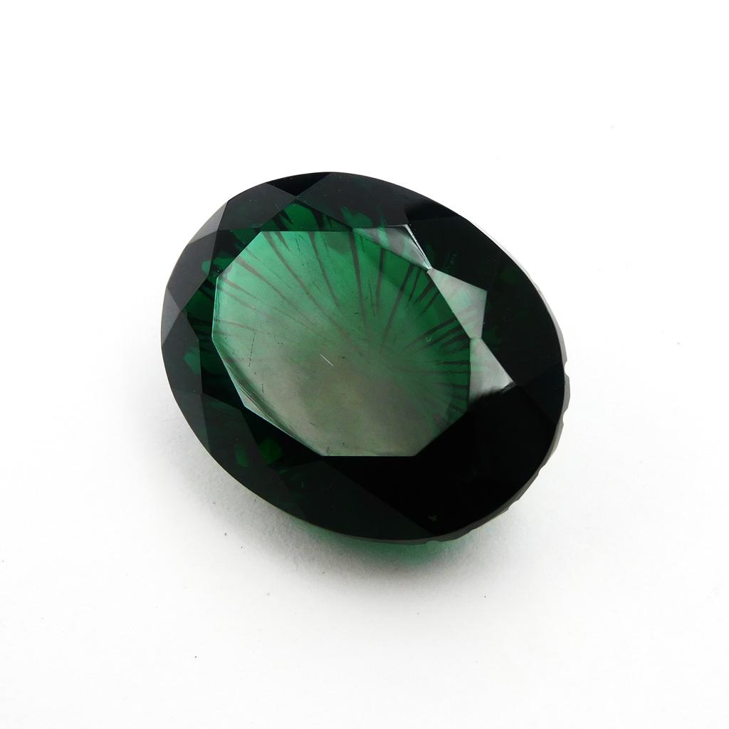 Natural Green Topaz Loose Gemstone 69.20 ct Oval Cut for Pendant for Jewelry Making and Crafts