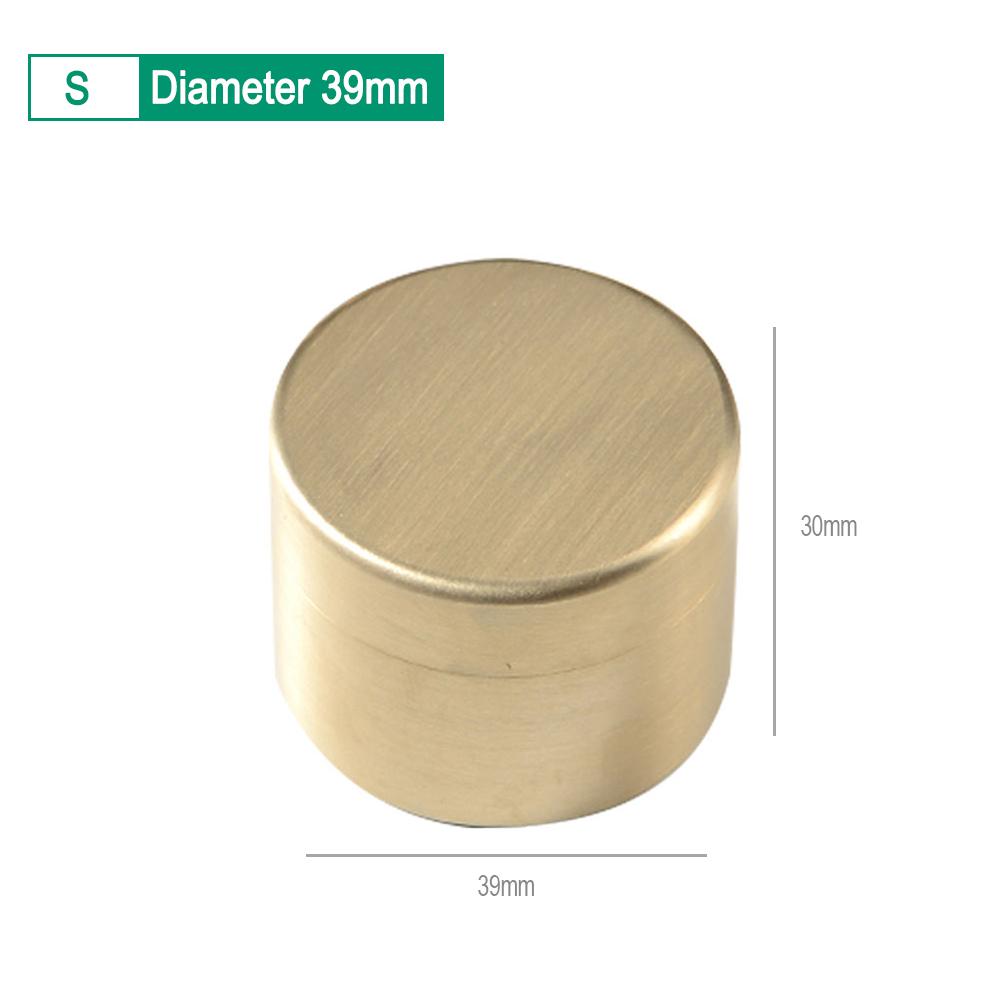 Shockproof Sealed Waterproof Brass Box Pill Container Nuts Candy Dustproof Moisture-proof Space-saving Organizer