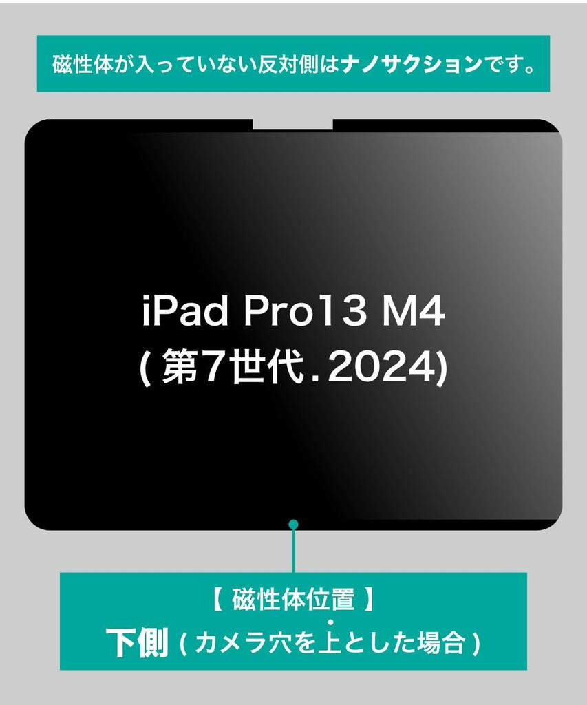 LOE Magnetic iPad Peep Prevention Film iPad Pro 13 Inch Filter Landscape Type Privacy Filter Eyepad Pro 13 (M4, 2024) Anti-Reflection