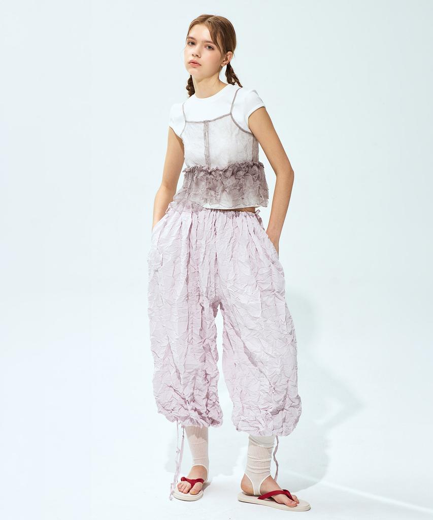 Waiowai Wrinkle Harem String Pants_2 Colors