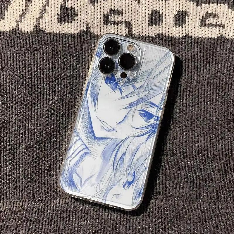 

Phone Case For IPhone 17 17E Air 16e 16 Pro Max 15 14 Plus 13 12 11 Pro Max Shockproof Silicone Back Cover Case Anime Couple iphone 11 Pro