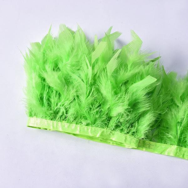 High-Quality Turkey Feather Edging, Colored Feathers, Fire Feather Edging For Weddings