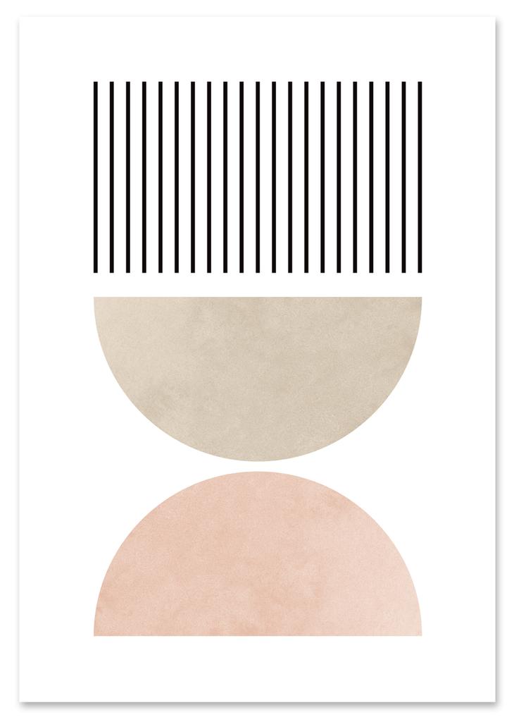 Poster Geometric Posters Pink Colors