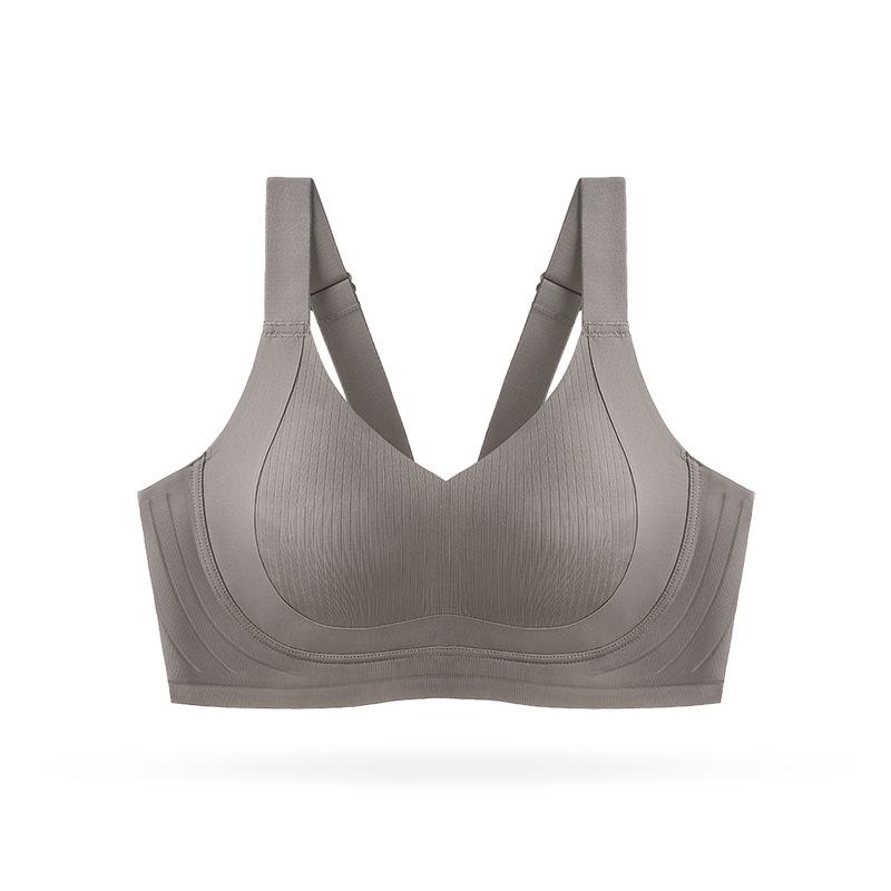 

Бесшовный бюстгальтер с полной чашкой для женщин с большой грудью, антипровисающий, тонкий летний стиль, поддерживает грудь по бокам, красивый дизайн спины XL (38BCD)