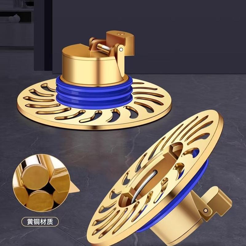 All-copper Floor Drain Core Floor Shower Drain Stopper Insectproof Anti-odor Deodorization Toilet Kitchen Bathroom Toilet Sewer
