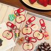 1/5Pcs Christmas Cute Red Apple Keychain Girls Cartoon Bag Pendant Car Keyring Funny Backpack Accessory For Best Friend Gift