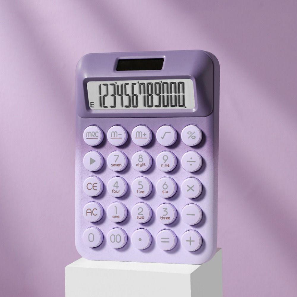 Candy Color 12 Digits Calculator creative Finance Calculator Gift Solar Desktop Calculator Home
