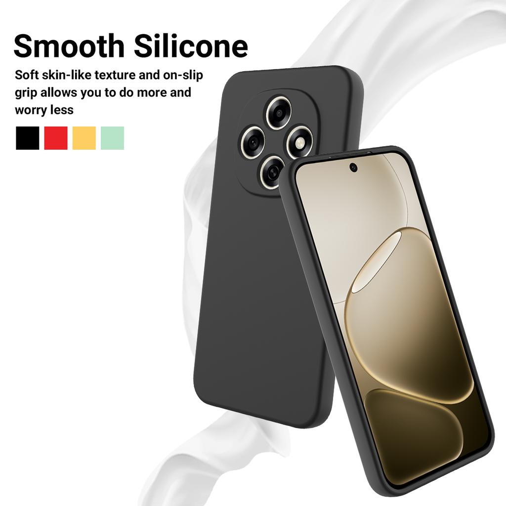 For Oppo F31 Pro 5G Liquid Silicone Case Phone Back Cover with Hand Strap