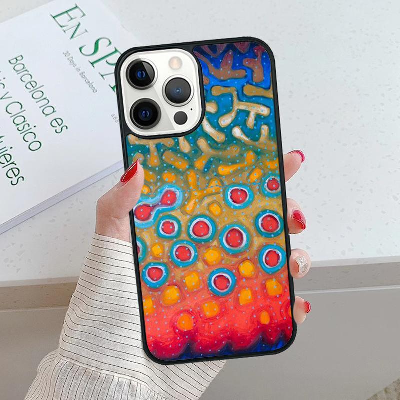 Brown Trout Fly Fishing Phone Case cover For iPhone 17 Air 15 16 16e 14 13 Pro Max Coque 12 11 Pro Max For Apple PLUS fundas