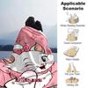 1pc cat Mayra blanket Lightweight Flannel Throw for Sofa Bed Travel Camping Livingroom Office Couch Chair