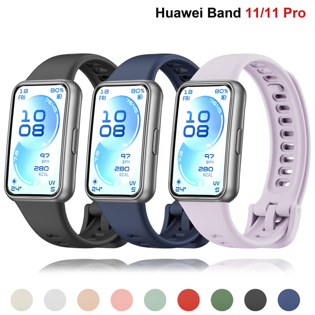 Sportovní silikonový řemínek pro Huawei Band 11/11 Pro Příslušenství Náhradní Originální náramek pulseira correa pro Huawei Bands 11 NFC