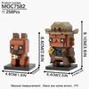 MOOXI Radiation Series MOC Bricks Set BrickHeaded T60 Power Armor Action Figures DIY Building Blocks Kids Toys For Children Gift