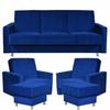 Alicja Lounge Furniture Set Sofa Armchairs Poufs Family Meble
