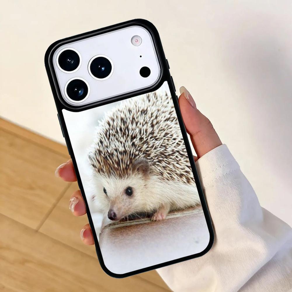 Animal Hedgehog cute Mobile Phone Case for IPhone 17 AIR 16pro Max 15 14 13 12 11 Bumper Cover