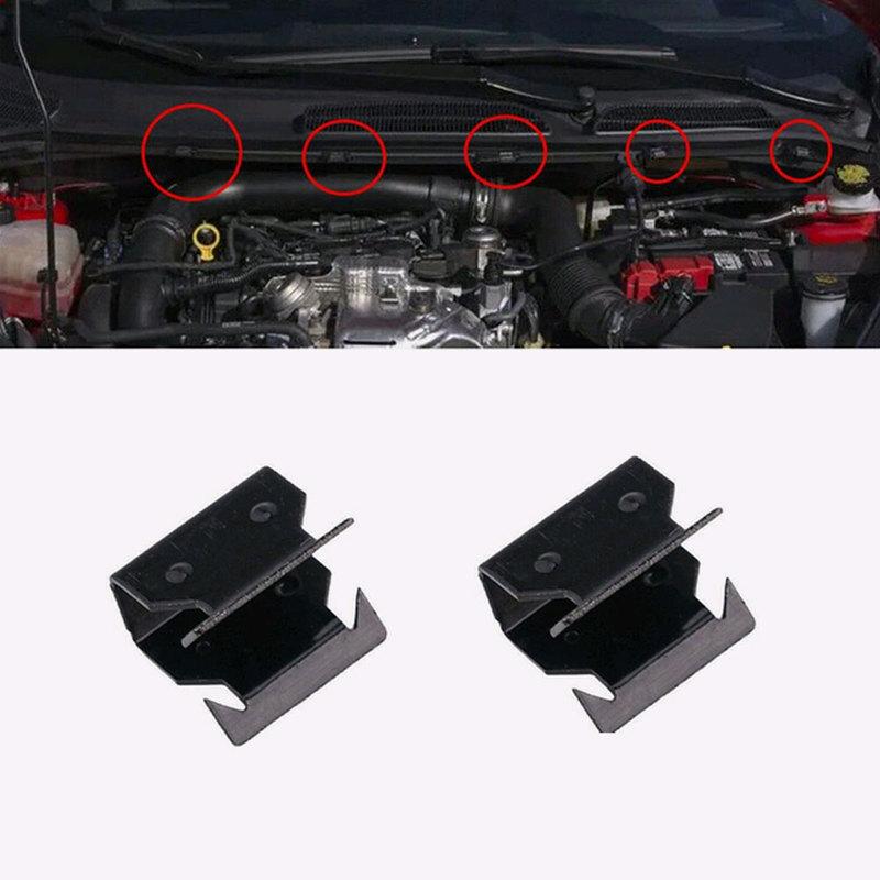 2pcs Auto Radiator Grille Buckle Car Rainboard Clip Car Glass Below Panel Clamp Car Accessories for Ford Focus 1998- 1329640