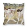Edgar Degas Ballerina On Pointe Dancer Cushion Cover Impressionism Artist Oil Painting Throw Pillow Case Home Decor Pillowcase