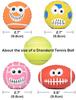 SCHITEC Dog Ball Toys with Sounds and Chewing of Dog Dental Lack of Exercise and Stress Educational For Small and Medium Dogs [Set 4, Baseball,