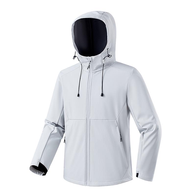 7A Antibacterial Waterproof Softshell Fleece Hooded Jacket: Outdoor Climbing & Casual Wear