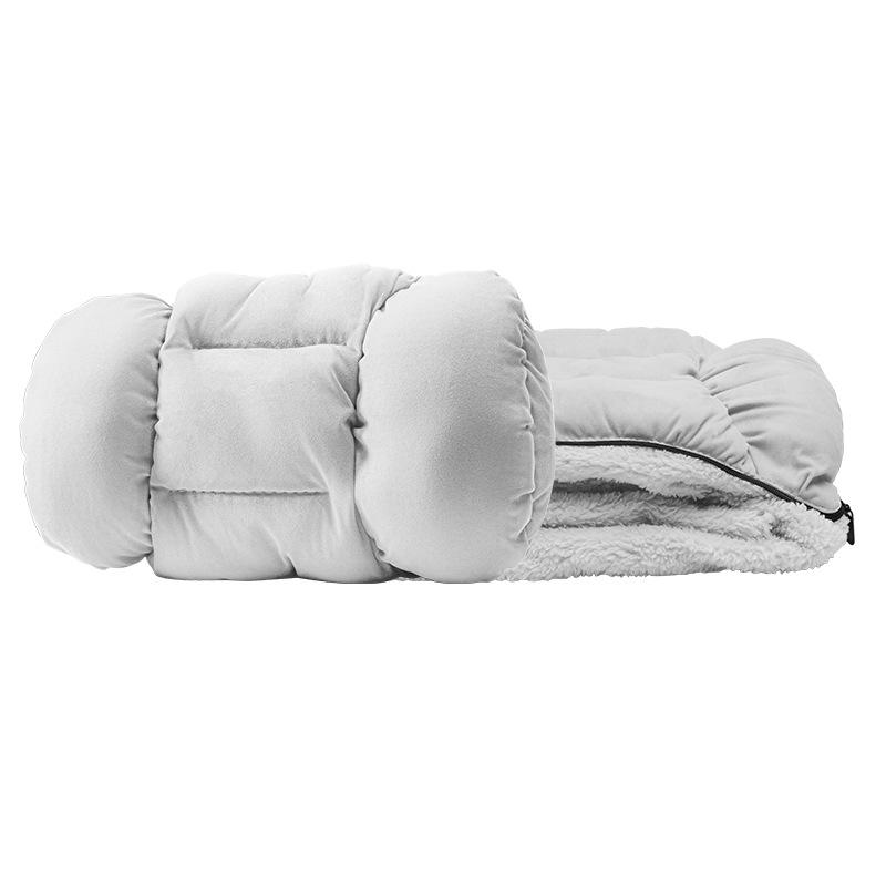 Flannel Lumbar Support Car Seat Pillow