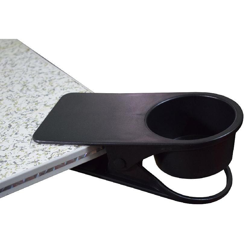 Home Office Table Desk Side Huge Clip Tea Coffee Cup Holder Clip Teacup Drinking Cup Holder Clip Clamp,Black