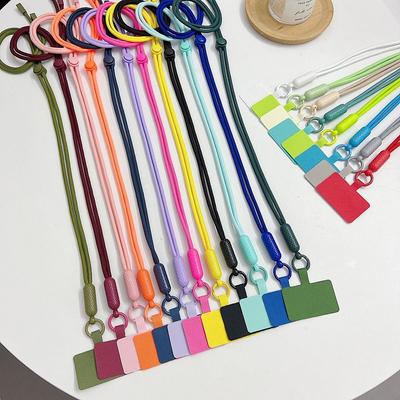 Verstellbares Telefon-Lanyard, Anti-Verlust-Lanyard-Gurt, universelles, abnehmbares, buntes Umhängeband, Sicherheitsleine für Telefon, Schlüsselanhänger, Kettenseil