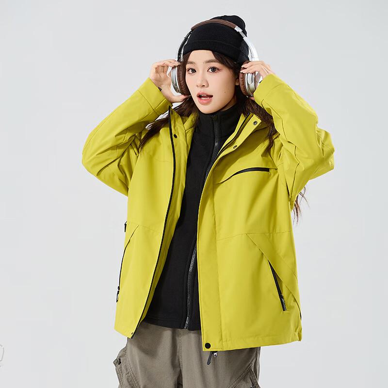 JOHLIN DREAM Women's 3-in-1 Fleece Lined Outdoor Jacket