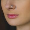 Opal Nostril Zircon Nose Screw Studs Stainless Steel  Trendy   Women