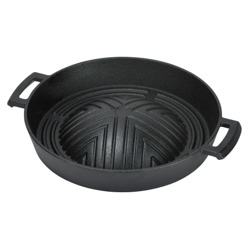 Pearl Metal Genghis Khan Pot, 27cm, Deep, Cast Iron, for Portable Stoves, Sprout, HB-6113
