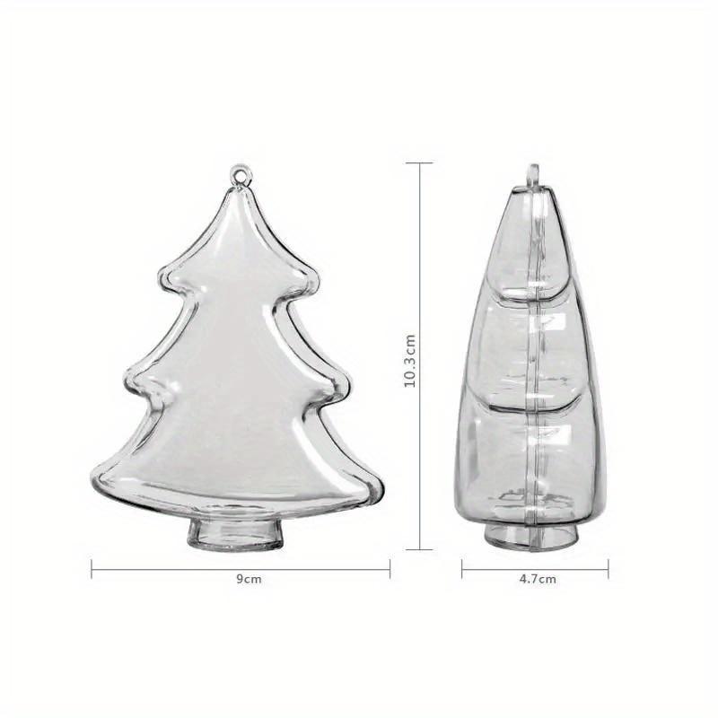 2Pcs Gift Candy Box Jar Can Present Drop Ornaments Christmas Decor Bauble Creative.