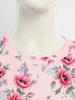 Damen Pflege-Jumpsuit für ältere Menschen mit Blumenprint, Kurzarm, Reißverschluss hinten, Loungewear-Stil, Anti-Strip, Anpassungsfähiger Strampler