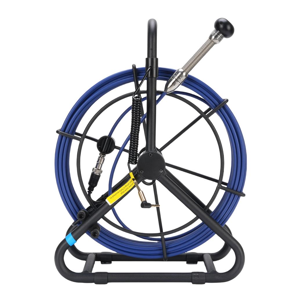 30M Sewer Camera 18mm 1080P IP68 Water Proof 4.3 Inch Screen DVR Recording 32GB Small Memory Card Drain Pipe Borescope