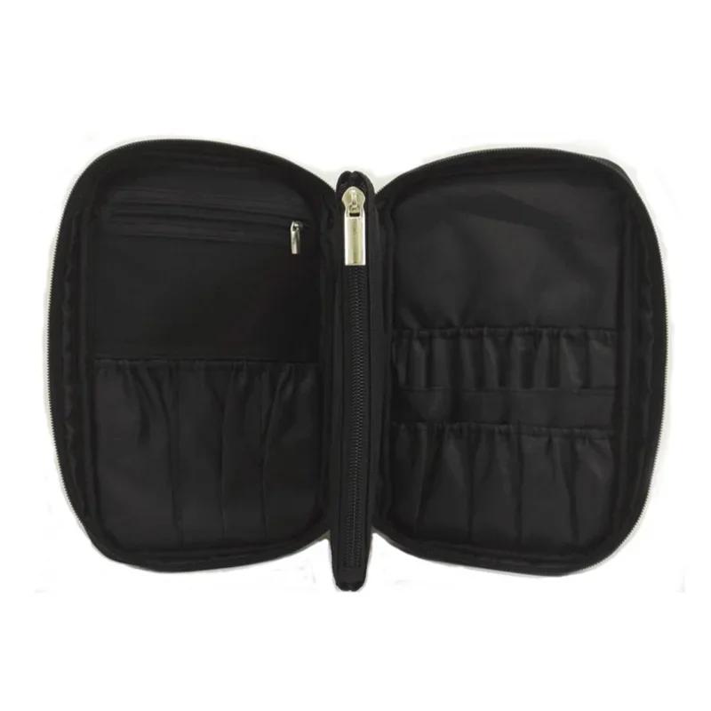 

Профессиональная косметичка, косметичка, органайзер для туалетных кистей, многофункциональная косметичка для путешествий и дома чёрный