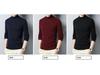 Men's Autumn Winter Round Neck Semi-High Neck Sweater - Middle-Aged & Young Knitted Base Layer Shirt