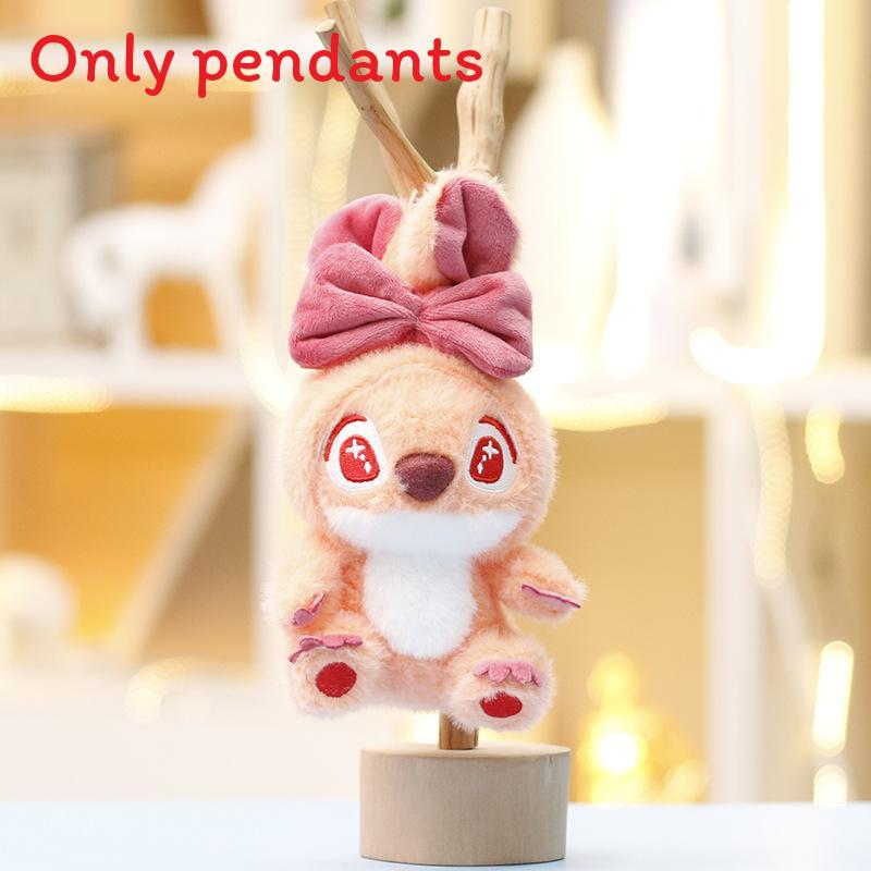 Pendant Plush Soft With Bow Decoration And Embroidery Design Gift For