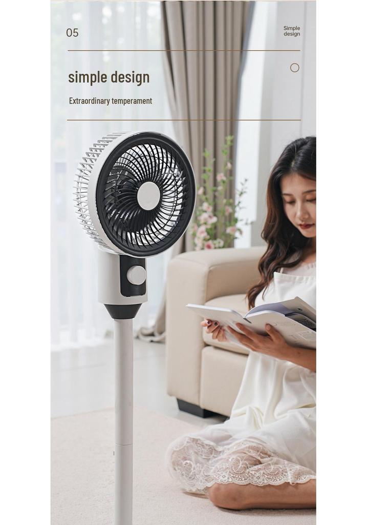 Yangzi Silent Vertical Oscillating Floor Fan for Home and Dormitory