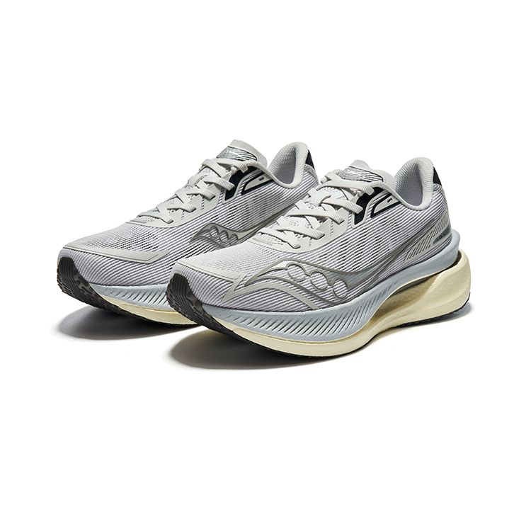 Saucony Idling Cruise Lace-Up Shock Absorbing Non-Slip Wear-Resistant Low-Top Training Running Shoes Unisex sneaker Gray S28191-9