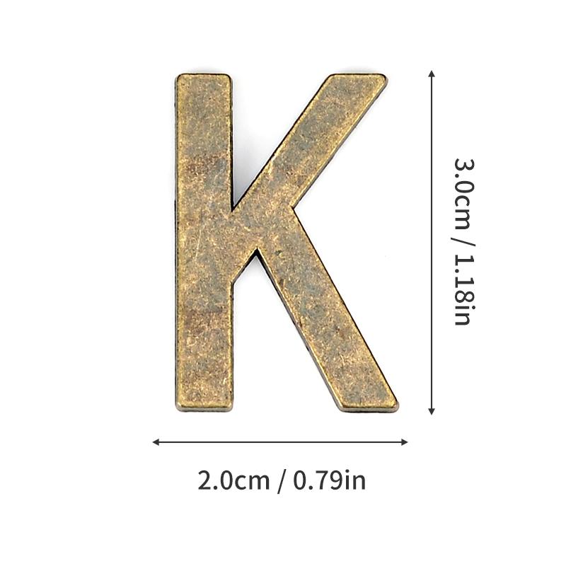 

1Pcs Metal Self Adhesive House Number English Alphabet Letters for Apartment Room Door Plate Table Mailbox Number Stickers 3*2cm Bronze&3CM&2CM