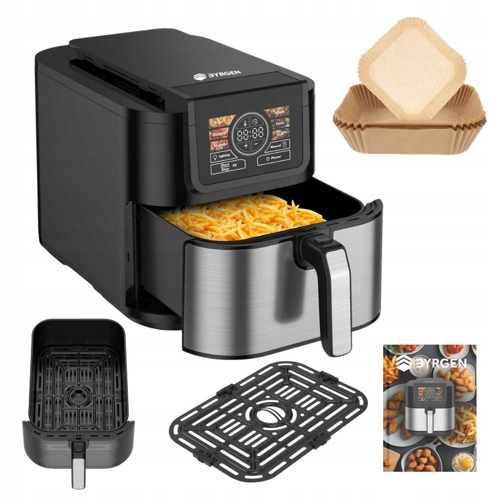 Air Fryer AI 8L 1700W Large Bowl Recipes BYRGEN