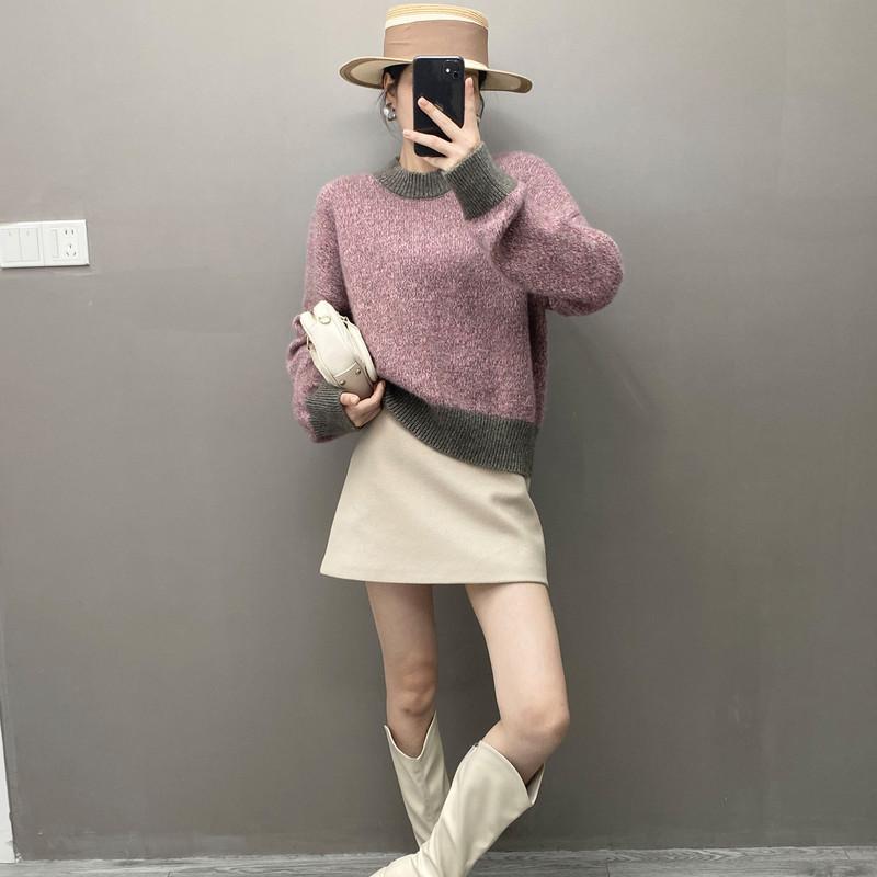 Qinghe 100% Kašmírový Dámský Svetr - Ultra Měkký Luxusní Zimní Pulovr