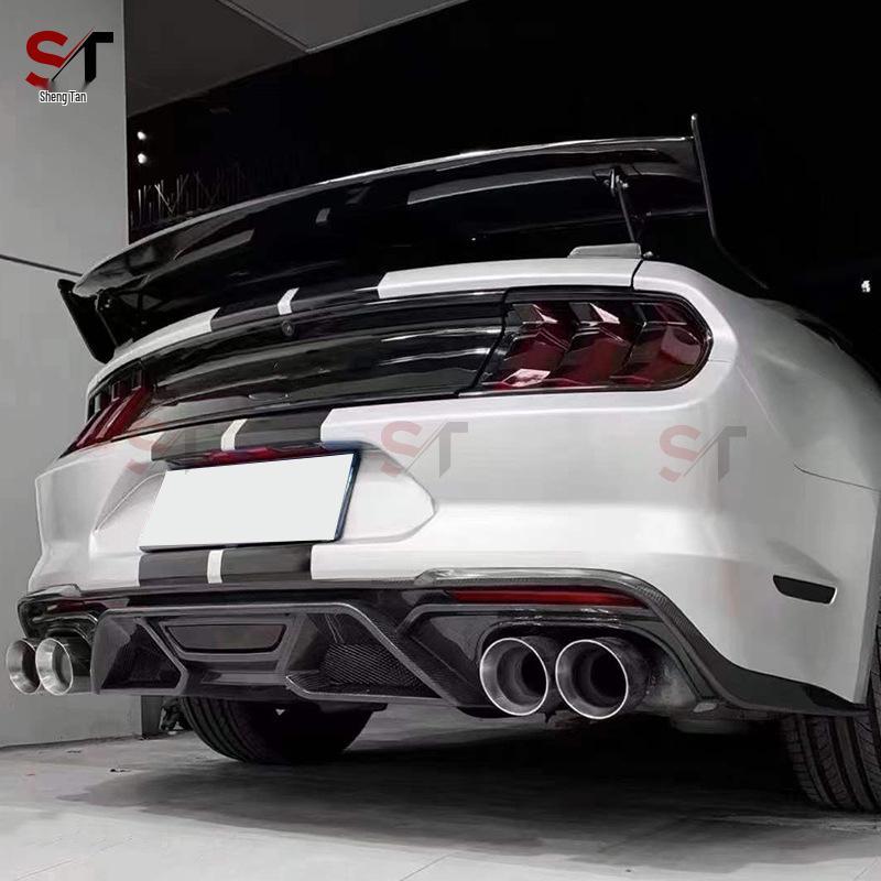 Carbon Fiber Rear Diffuser for Ford Mustang GT500 Bumper