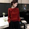 Bow Sweater Autumn and Winter New Style Long Sleeve Top