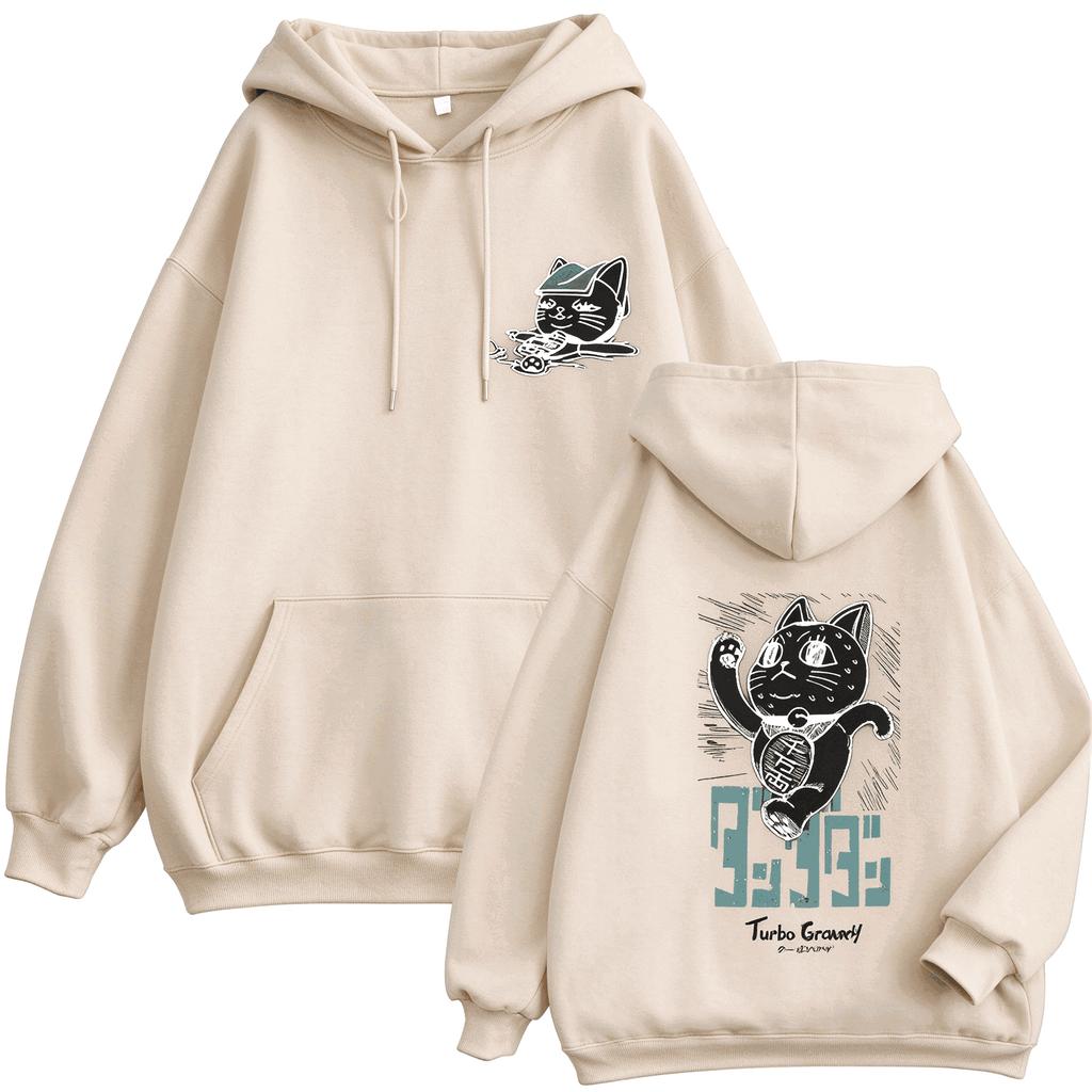 Anime Dandadan Turbo Granny Cute Print Hoodie Men Women Casual Long Sleeve Fashion Sweatshirt Tops Fleece Oversized Coats Hooded