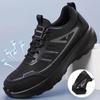 Mesh Breathable Casual Sneakers Lace-up Black Soft-soled Shoes New Shoes for Autumn