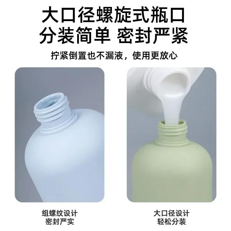 Avocado Reiseabfüllung Leere Lotionflasche mit Bambuspumpe Shampoo Duschgel Körperreiniger Badezimmer Seifenspender Flaschen